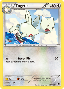 Togetic #103 Togetic - Plasma Storm - #103 - Pokemon TCG card