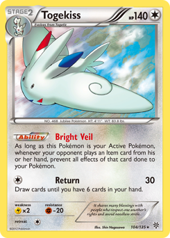 Togekiss - Plasma Storm - #104 - Pokemon TCG card