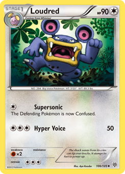 Loudred #106 Loudred - Plasma Storm - #106 - Pokemon TCG card