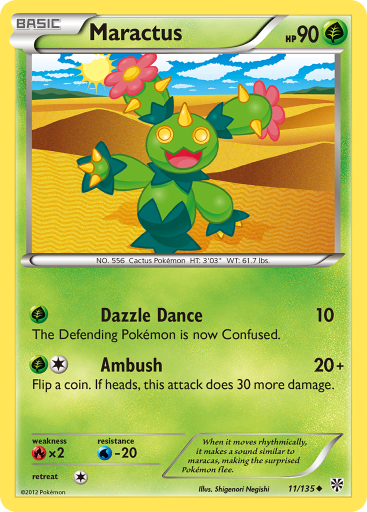 Maractus - Plasma Storm - #11 - Pokemon TCG card