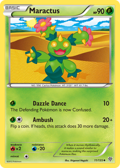 Maractus #11 Maractus - Plasma Storm - #11 - Pokemon TCG card
