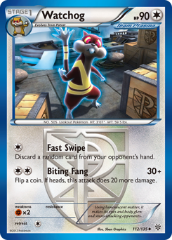 Watchog #112 Watchog - Plasma Storm - #112 - Pokemon TCG card
