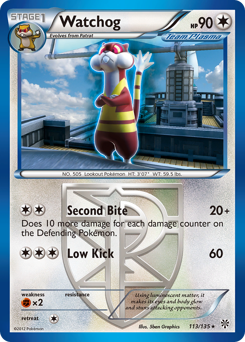 Watchog #113 Watchog - Plasma Storm - #113 - Pokemon TCG card
