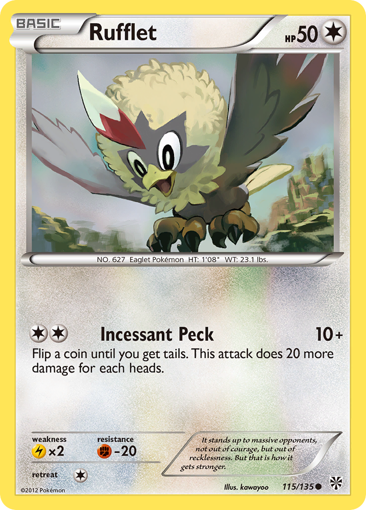 Rufflet - Plasma Storm - #115 - Pokemon TCG card