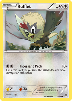 Rufflet - Plasma Storm - #115 - Pokemon TCG card