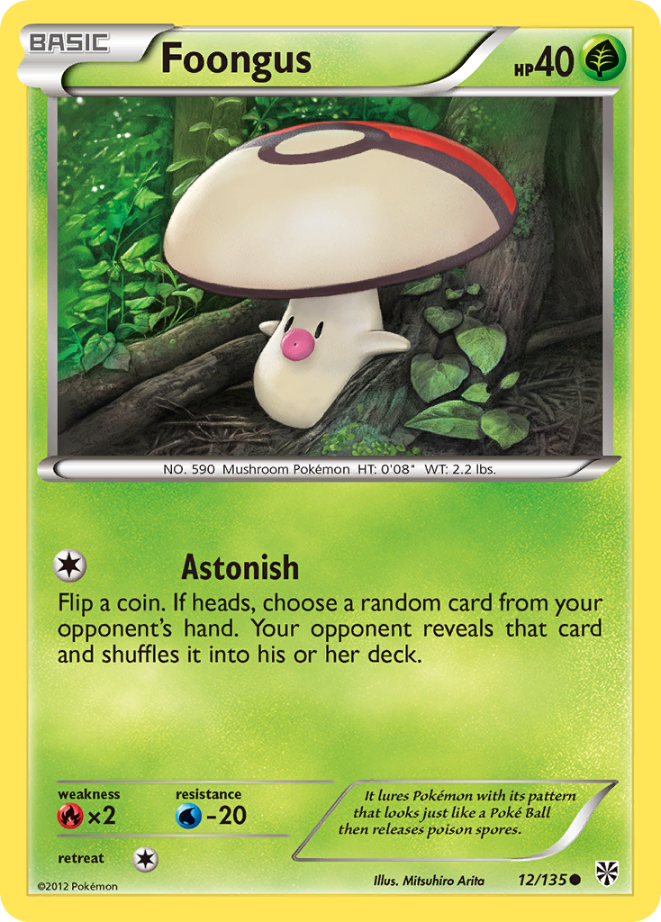Foongus - Plasma Storm - #12 - Pokemon TCG card