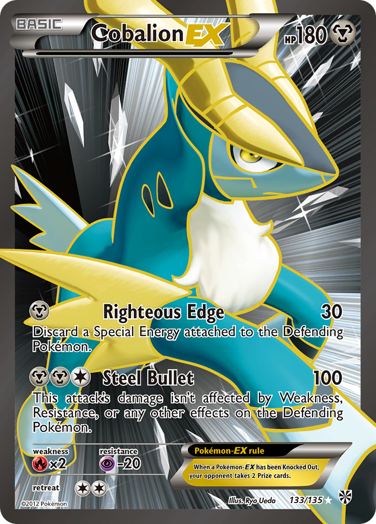 Cobalion-EX - Plasma Storm - #133 - Pokemon TCG card