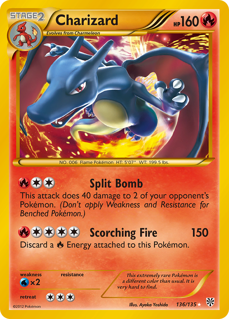Charizard - Plasma Storm - #136 - Pokemon TCG card