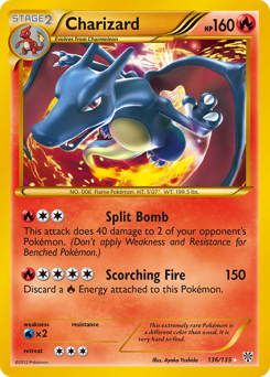 Charizard - Plasma Storm - #136 - Pokemon TCG card
