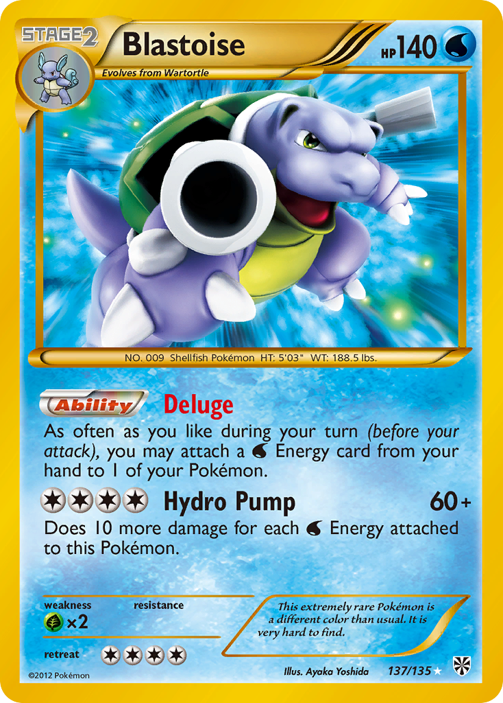 Blastoise - Plasma Storm - #137 - Pokemon TCG card