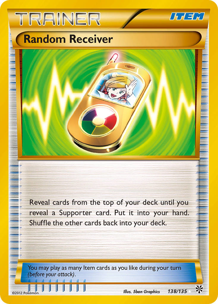 Random Receiver - Plasma Storm - #138 - Pokemon TCG card