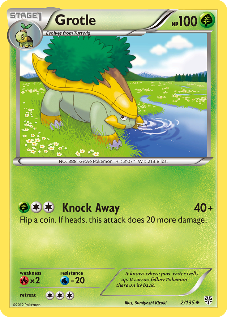 Grotle - Plasma Storm - #2 - Pokemon TCG card