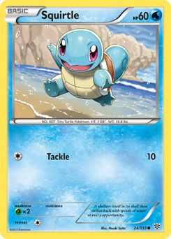 Squirtle #24 Squirtle - Plasma Storm - #24 - Pokemon TCG card