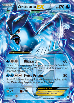 Articuno-EX - Plasma Storm - #25 - Pokemon TCG card