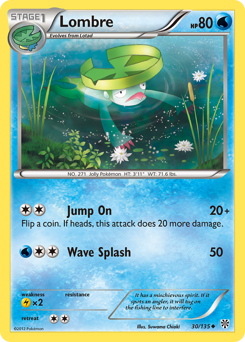 Lombre - Plasma Storm - #30 - Pokemon TCG card