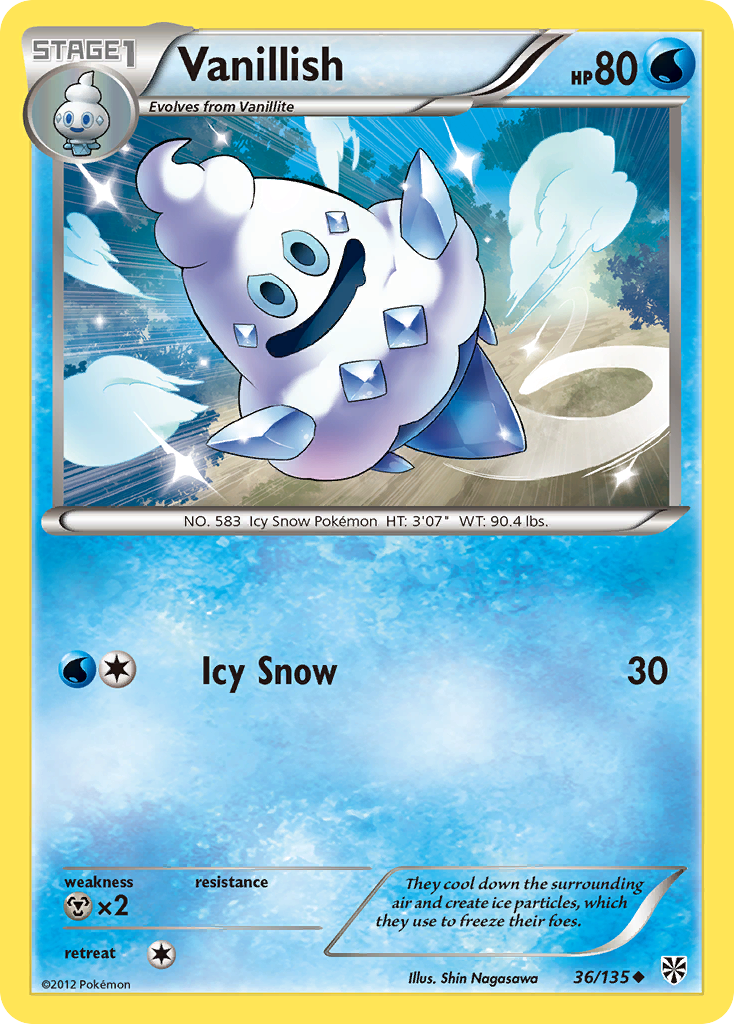 Vanillish - Plasma Storm - #36 - Pokemon TCG card