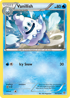 Vanillish - Plasma Storm - #36 - Pokemon TCG card