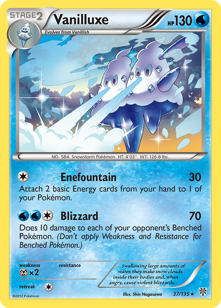 Vanilluxe - Plasma Storm - #37 - Pokemon TCG card