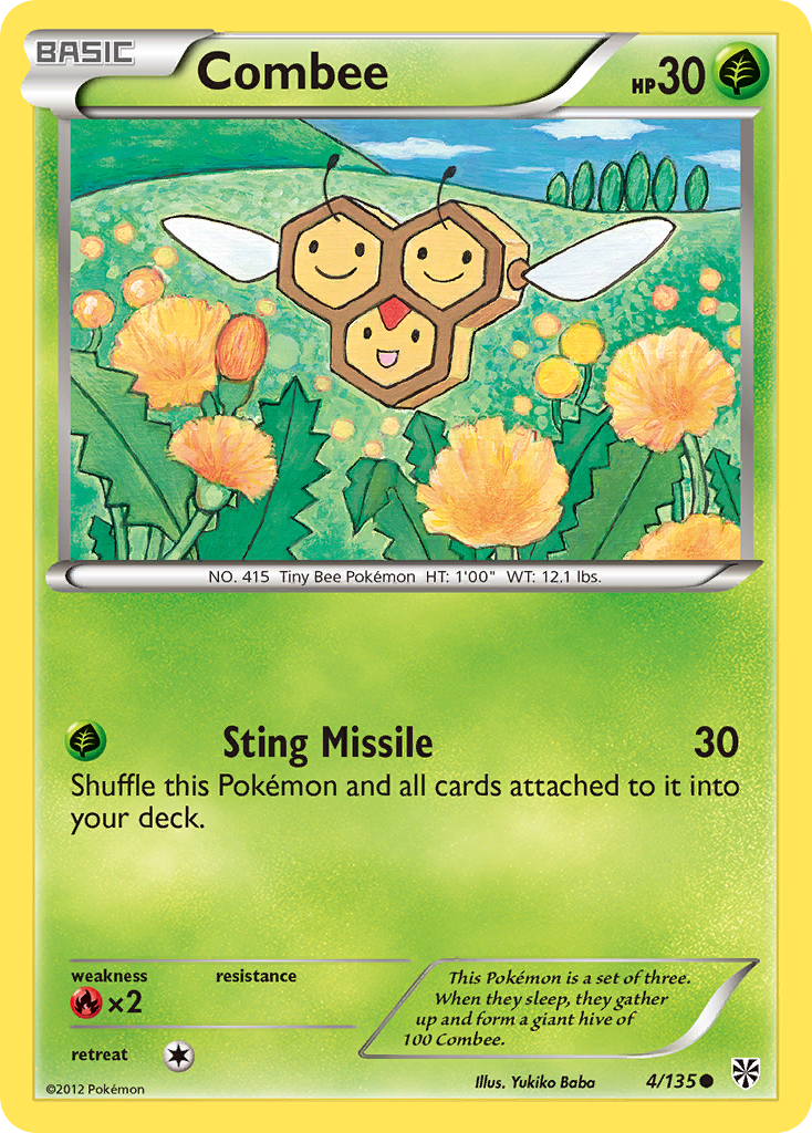 Combee - Plasma Storm - #4 - Pokemon TCG card