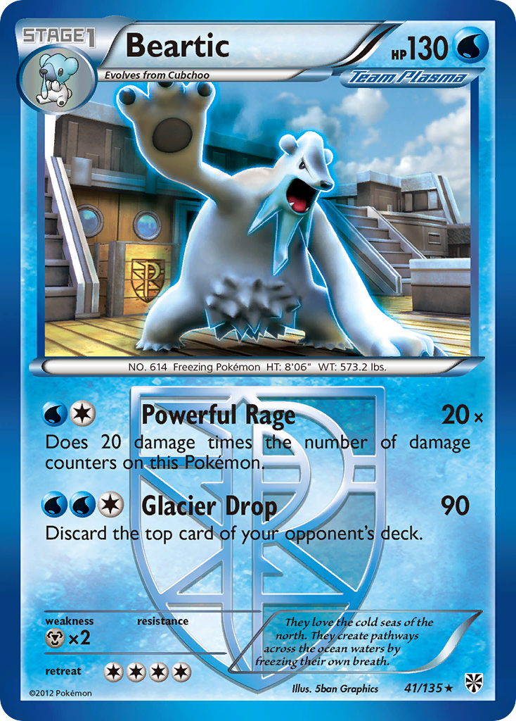 Beartic - Plasma Storm - #41 - Pokemon TCG card