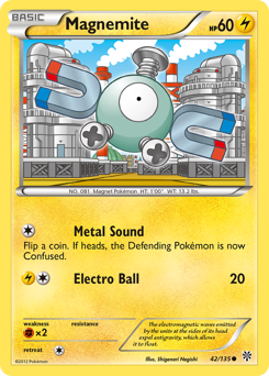 Magnemite - Plasma Storm - #42 - Pokemon TCG card