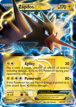 Zapdos-EX - Plasma Storm - #48 - Pokemon TCG card