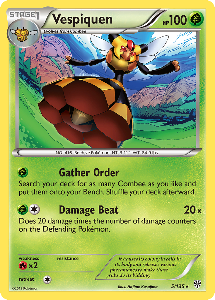 Vespiquen - Plasma Storm - #5 - Pokemon TCG card