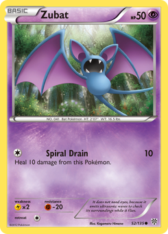 Zubat - Plasma Storm - #52 - Pokemon TCG card