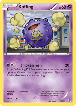 Koffing #57 Koffing - Plasma Storm - #57 - Pokemon TCG card
