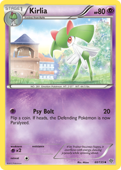 Kirlia #60 Kirlia - Plasma Storm - #60 - Pokemon TCG card
