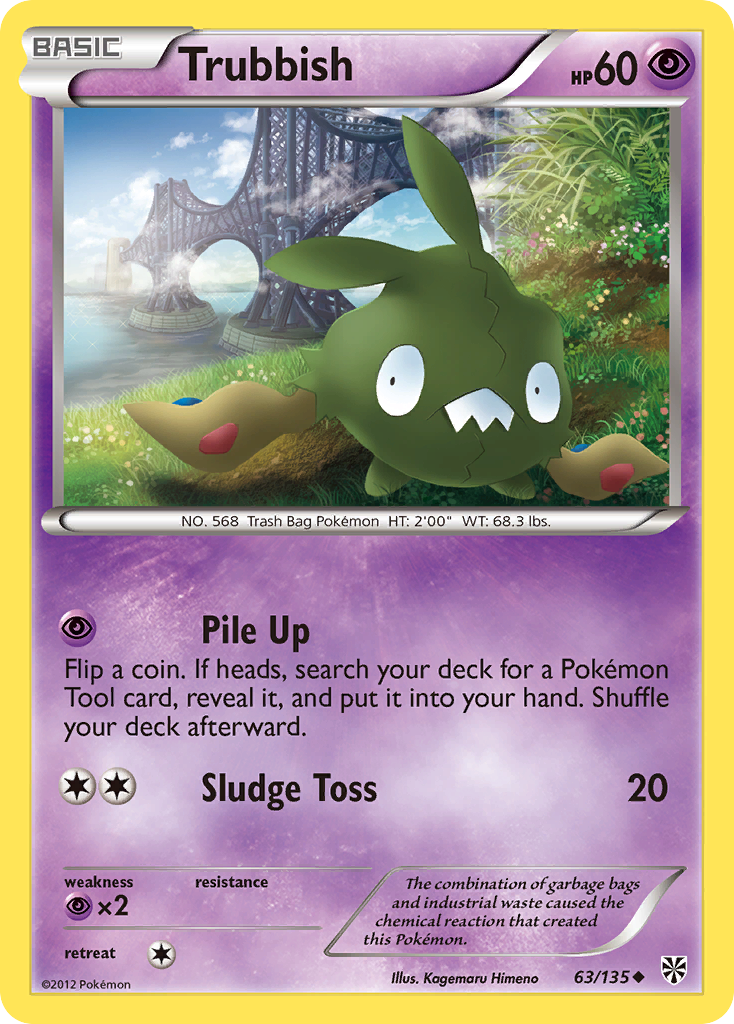 Trubbish - Plasma Storm - #63 - Pokemon TCG card