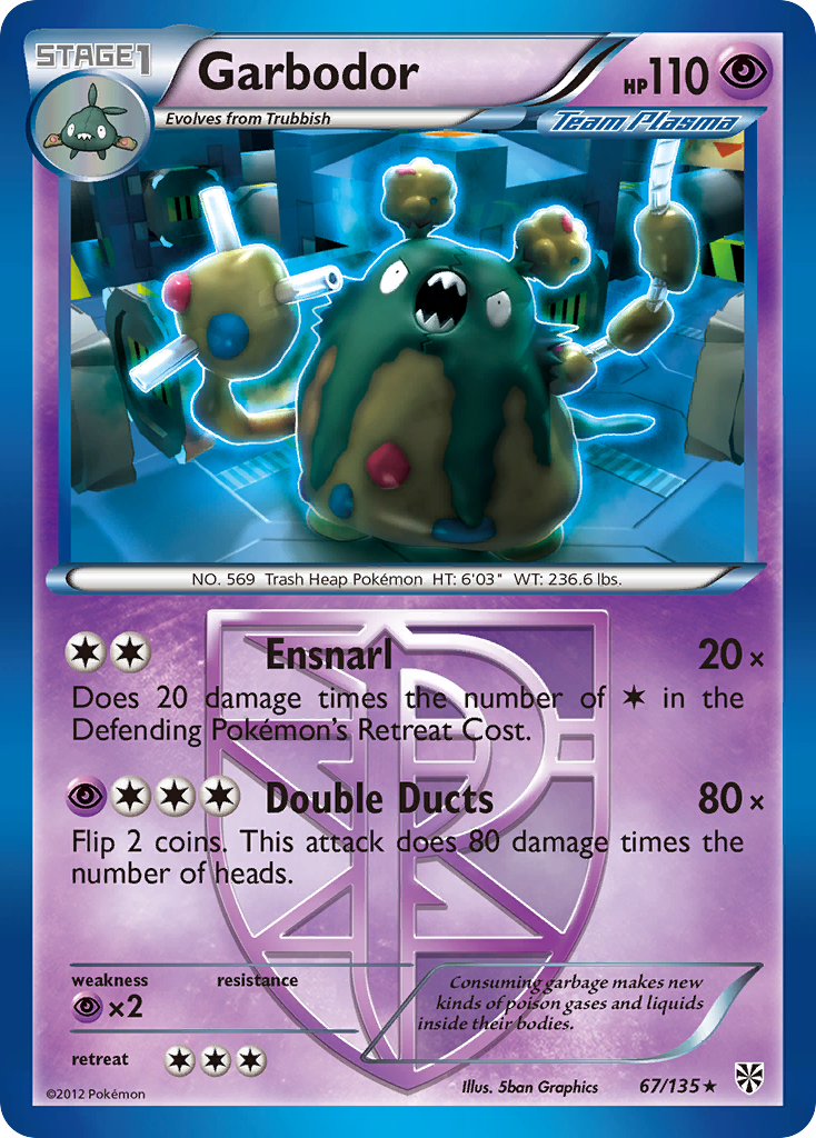 Garbodor - Plasma Storm - #67 - Pokemon TCG card