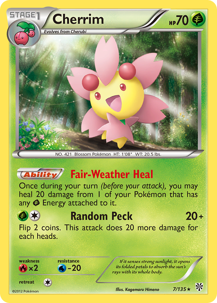 Cherrim - Plasma Storm - #7 - Pokemon TCG card