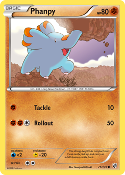 Phanpy - Plasma Storm - #71 - Pokemon TCG card