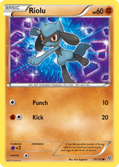 Riolu #75 Riolu - Plasma Storm - #75 - Pokemon TCG card