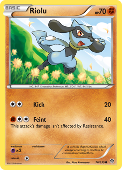 Riolu #76 Riolu - Plasma Storm - #76 - Pokemon TCG card