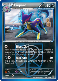 Liepard - Plasma Storm - #84 - Pokemon TCG card