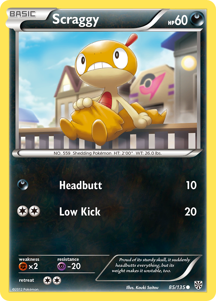 Scraggy - Plasma Storm - #85 - Pokemon TCG card