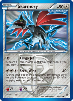 Skarmory - Plasma Storm - #87 - Pokemon TCG card