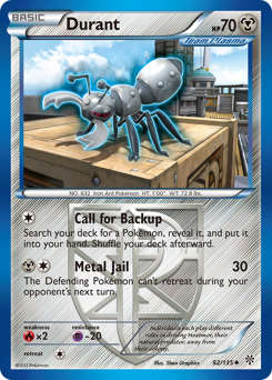 Durant - Plasma Storm - #92 - Pokemon TCG card