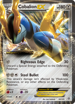 Cobalion-EX #93 Cobalion-EX - Plasma Storm - #93 - Pokemon TCG card