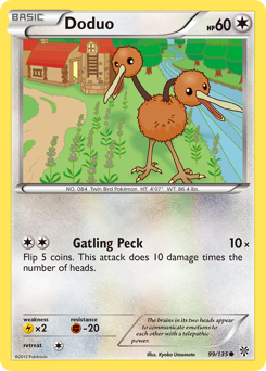 Doduo #99 Doduo - Plasma Storm - #99 - Pokemon TCG card