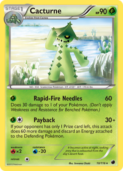 Cacturne - Plasma Freeze - #10 - Pokemon TCG card