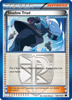 Shadow Triad - Plasma Freeze - #102 - Pokemon TCG card