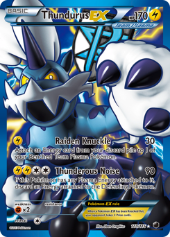 Thundurus-EX - Plasma Freeze - #110 - Pokemon TCG card