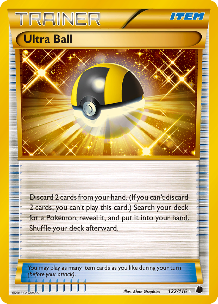 Ultra Ball - Plasma Freeze - #122 - Pokemon TCG card