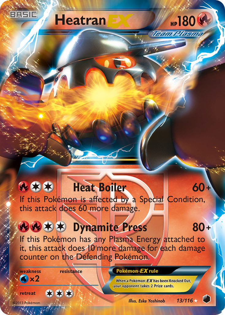 Heatran-EX - Plasma Freeze - #13 - Pokemon TCG card
