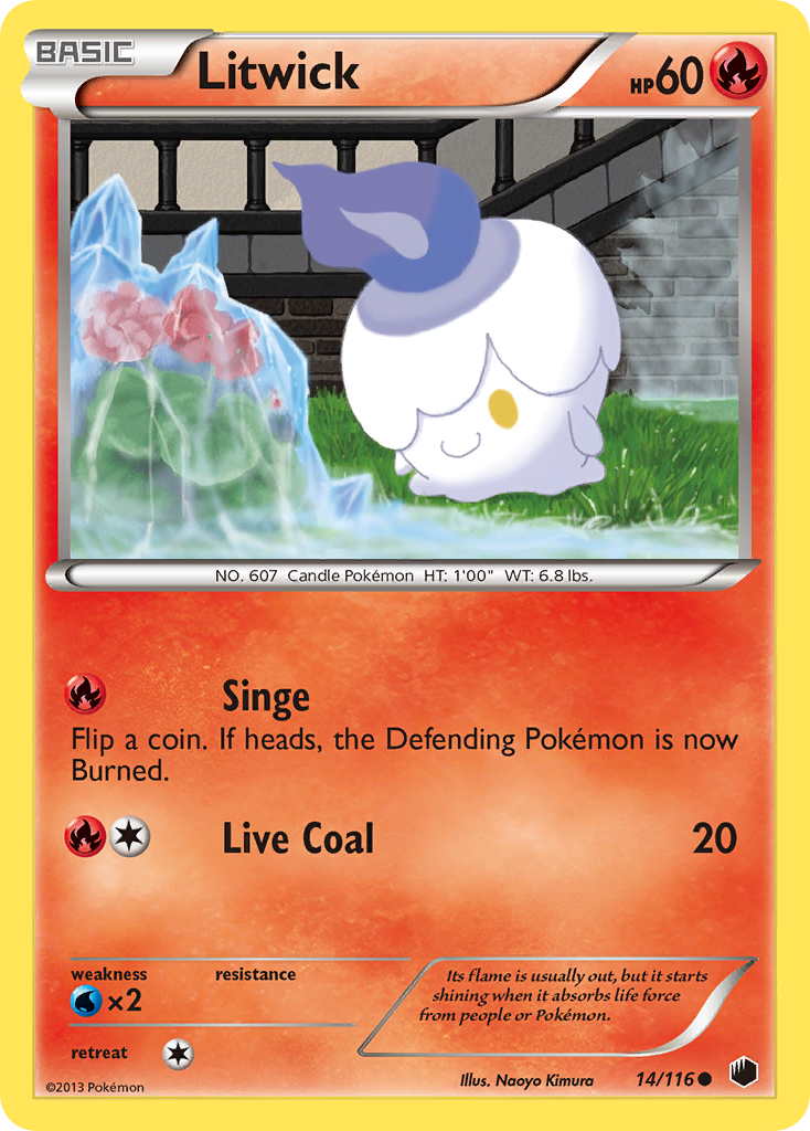 Litwick - Plasma Freeze - #14 - Pokemon TCG card