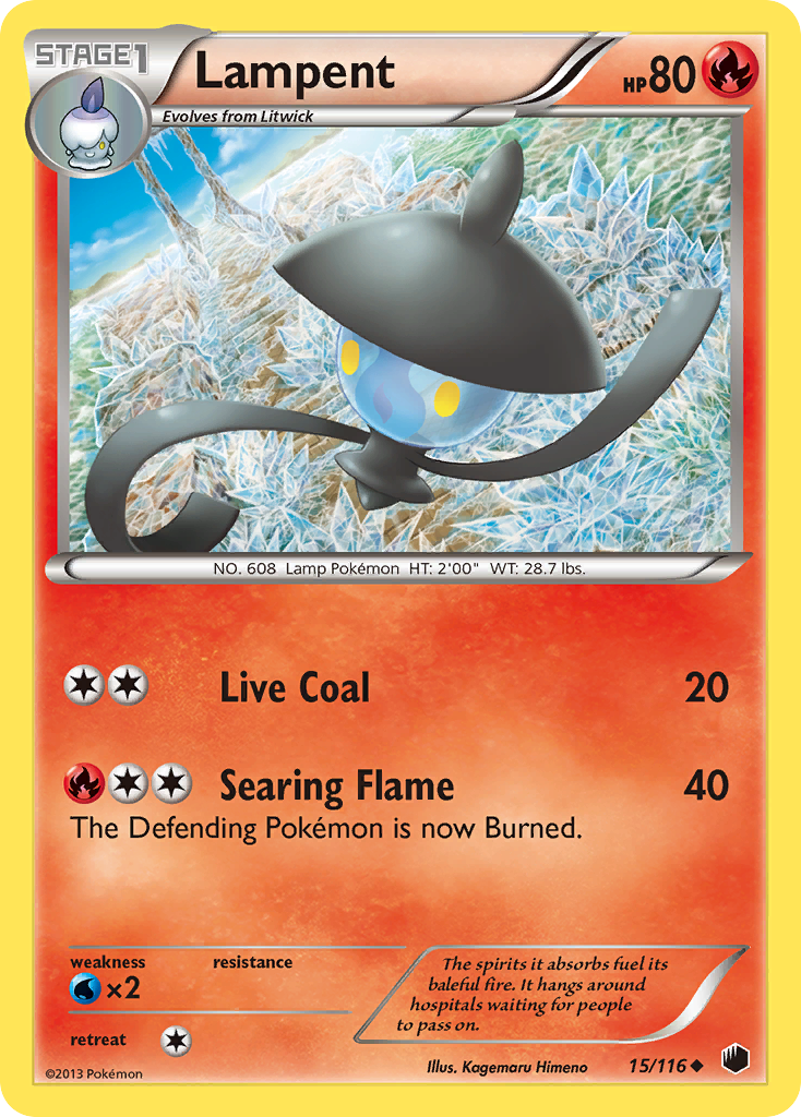 Lampent - Plasma Freeze - #15 - Pokemon TCG card