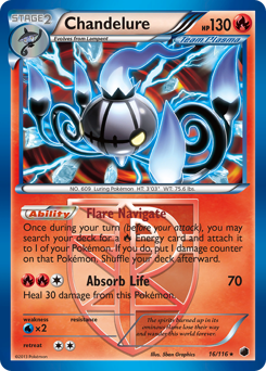 Chandelure - Plasma Freeze - #16 - Pokemon TCG card